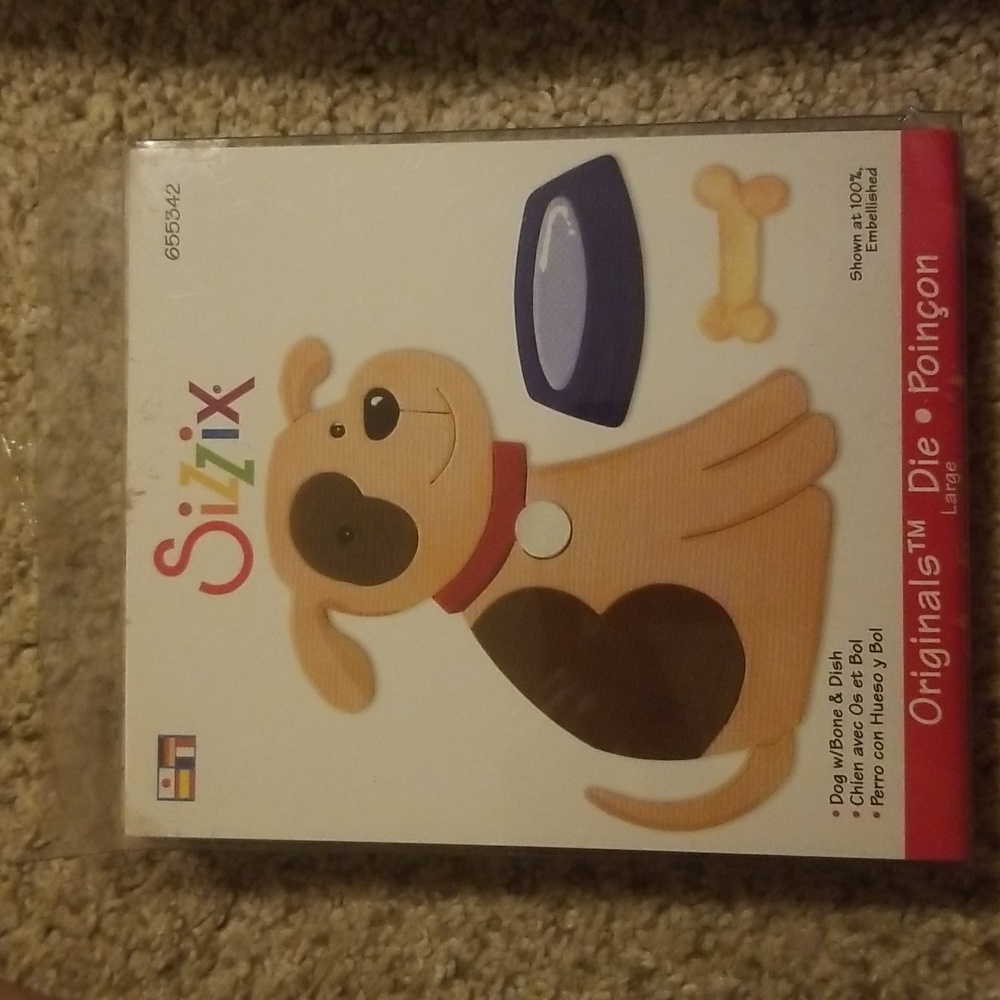 Sizzix Originals Dog w/Bone & Dish.